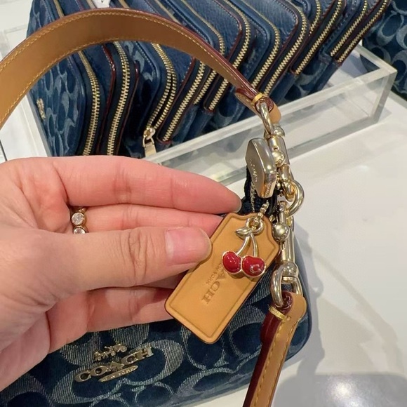 NWT❤️ Coach Teri Mini Crossbody Bag In Signature Denim Crossbody cy735 - Picture 3 of 9